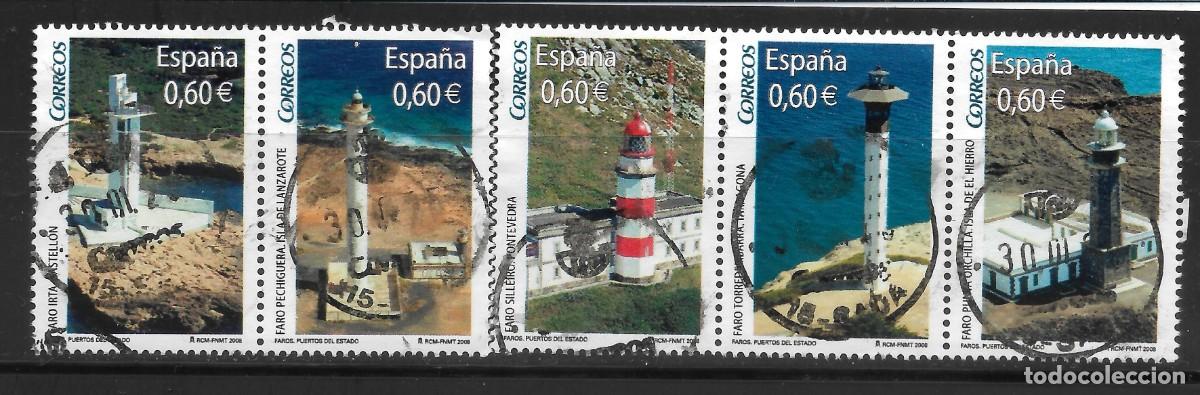 Sellos: ESPA&Ntilde;A 2010 FAROS EDIFIL SH4594E Y 4603 USADOS (IMAGEN)