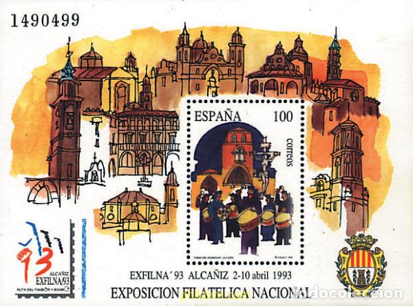 Sellos: 85944 MNH ESPA&Ntilde;A 1993 EXFILNA 93. EXPOSICION FILATELICA NACIONAL