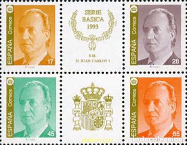 Sellos: 1560 MNH ESPA&Ntilde;A 1993 JUAN CARLOS I