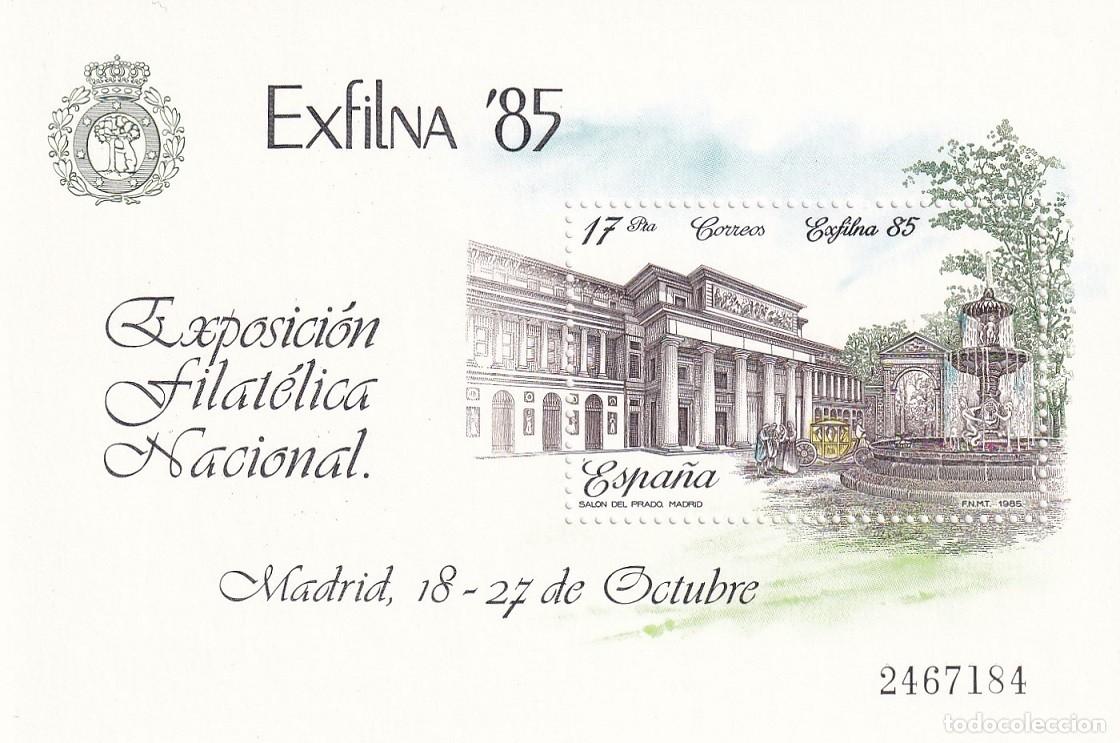 Francobolli: HB Espa&ntilde;a 1985 - Exfilna 85 Exposici&oacute;n Filat&eacute;lica Nacional - Edifil 2814 - Madrid Sal&oacute;n del Prado