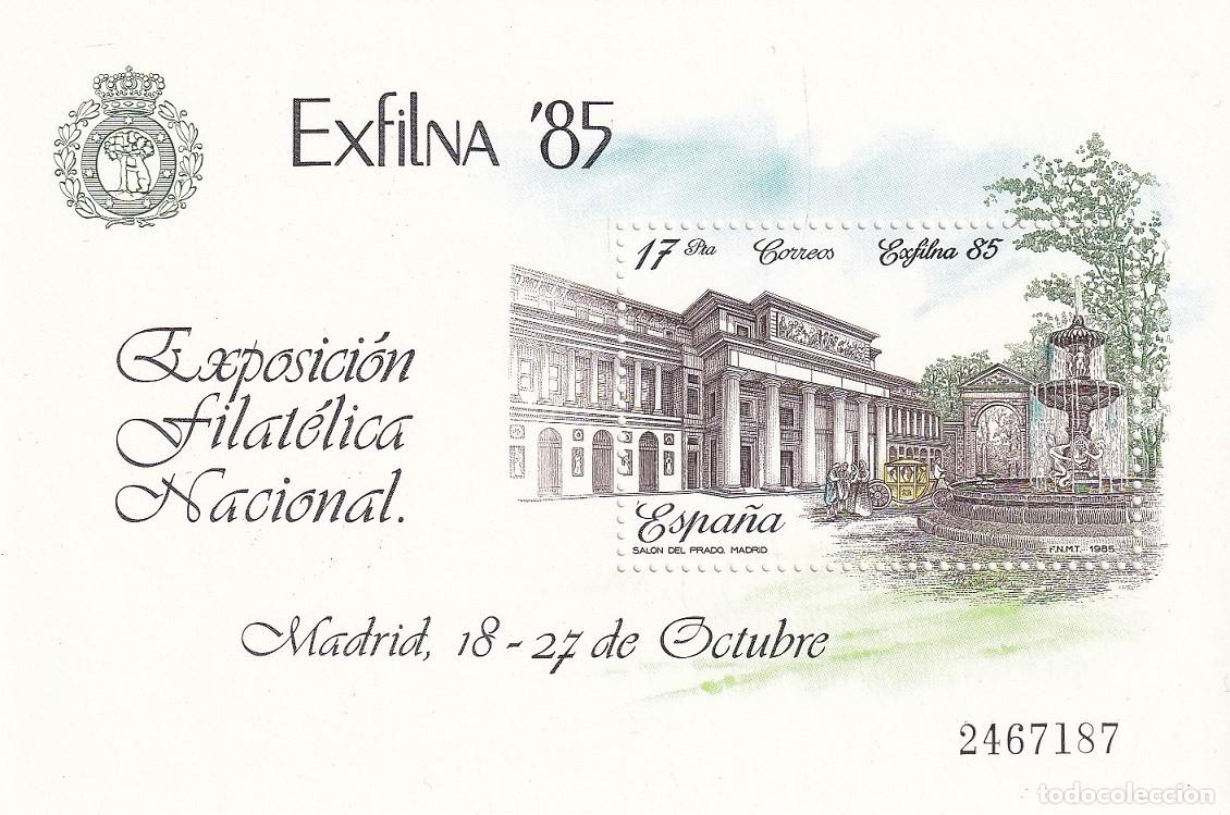 Francobolli: HB Espa&ntilde;a 1985 - Exfilna 85 Exposici&oacute;n Filat&eacute;lica Nacional - Edifil 2814 - Madrid Sal&oacute;n del Prado