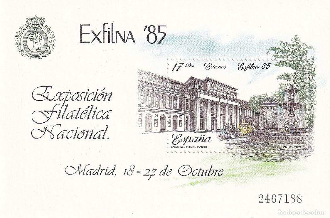 Francobolli: HB Espa&ntilde;a 1985 - Exfilna 85 Exposici&oacute;n Filat&eacute;lica Nacional - Edifil 2814 - Madrid Sal&oacute;n del Prado