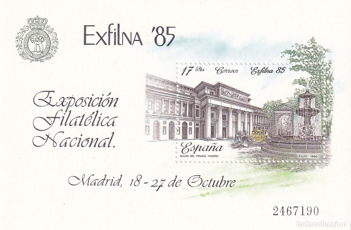 Francobolli: HB Espa&ntilde;a 1985 - Exfilna 85 Exposici&oacute;n Filat&eacute;lica Nacional - Edifil 2814 - Madrid Sal&oacute;n del Prado