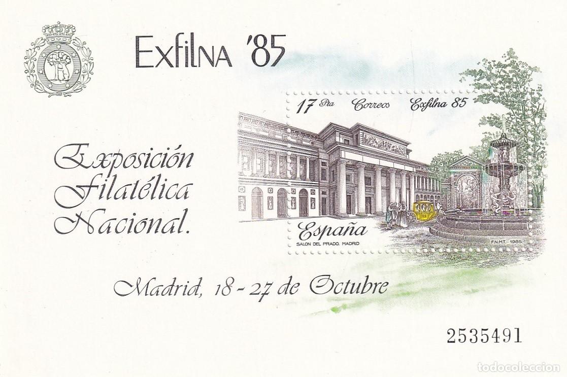 Francobolli: HB Espa&ntilde;a 1985 - Exfilna 85 Exposici&oacute;n Filat&eacute;lica Nacional - Edifil 2814 - Madrid Sal&oacute;n del Prado
