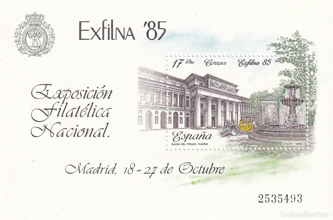 Francobolli: HB Espa&ntilde;a 1985 - Exfilna 85 Exposici&oacute;n Filat&eacute;lica Nacional - Edifil 2814 - Madrid Sal&oacute;n del Prado