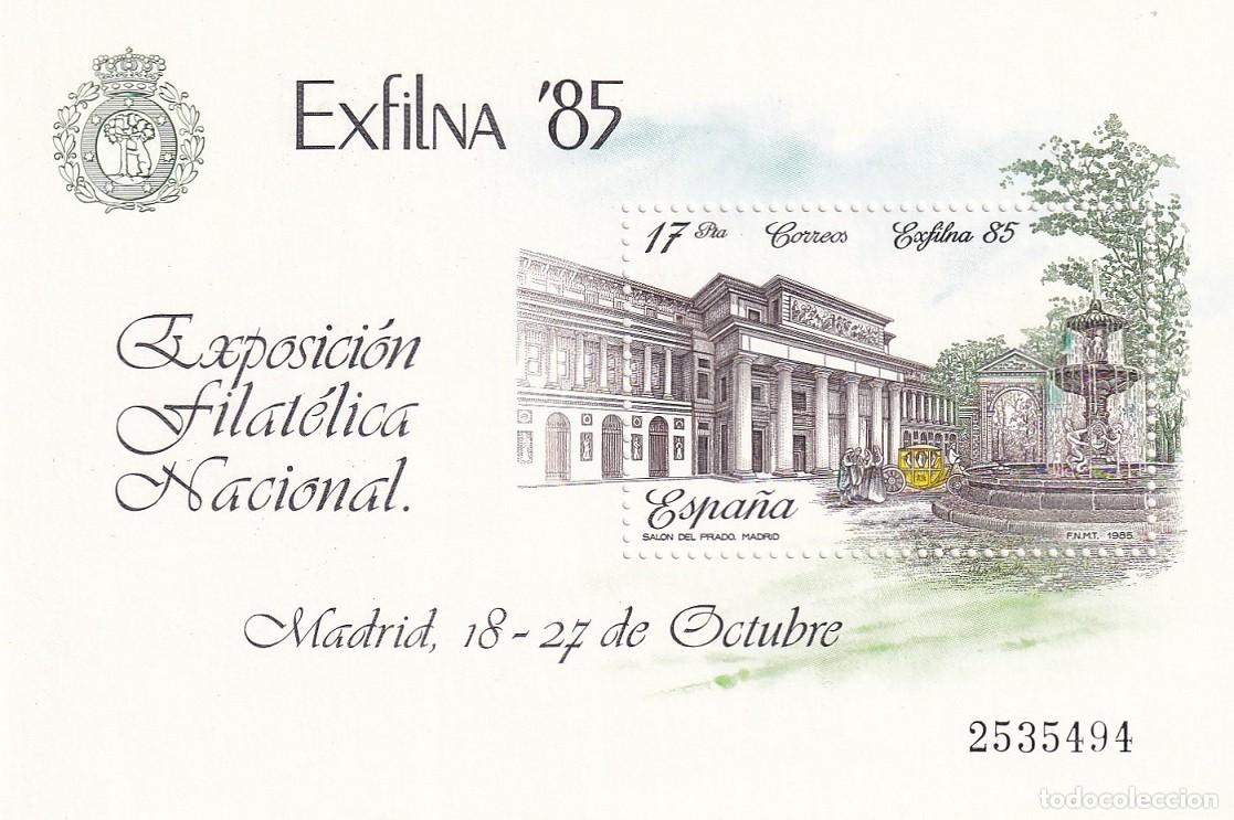 Francobolli: HB Espa&ntilde;a 1985 - Exfilna 85 Exposici&oacute;n Filat&eacute;lica Nacional - Edifil 2814 - Madrid Sal&oacute;n del Prado