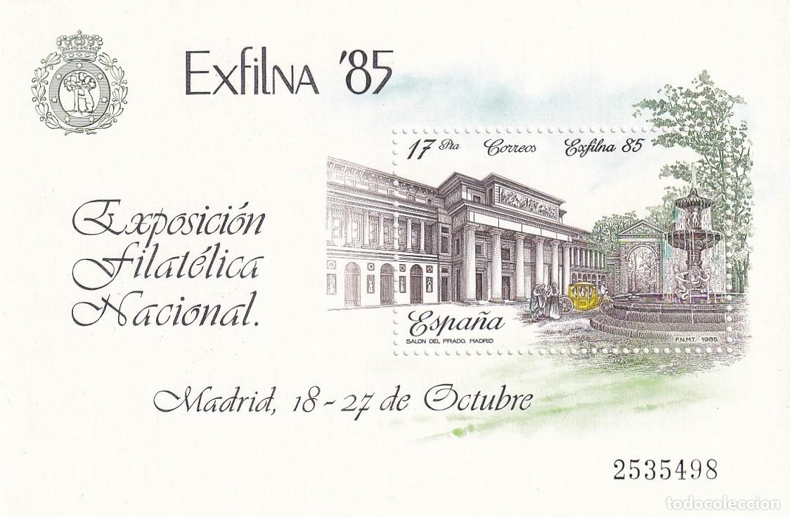 Francobolli: HB Espa&ntilde;a 1985 - Exfilna 85 Exposici&oacute;n Filat&eacute;lica Nacional - Edifil 2814 - Madrid Sal&oacute;n del Prado