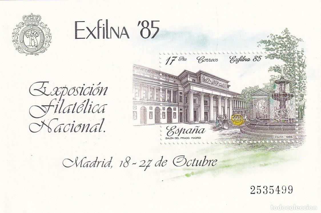 Francobolli: HB Espa&ntilde;a 1985 - Exfilna 85 Exposici&oacute;n Filat&eacute;lica Nacional - Edifil 2814 - Madrid Sal&oacute;n del Prado