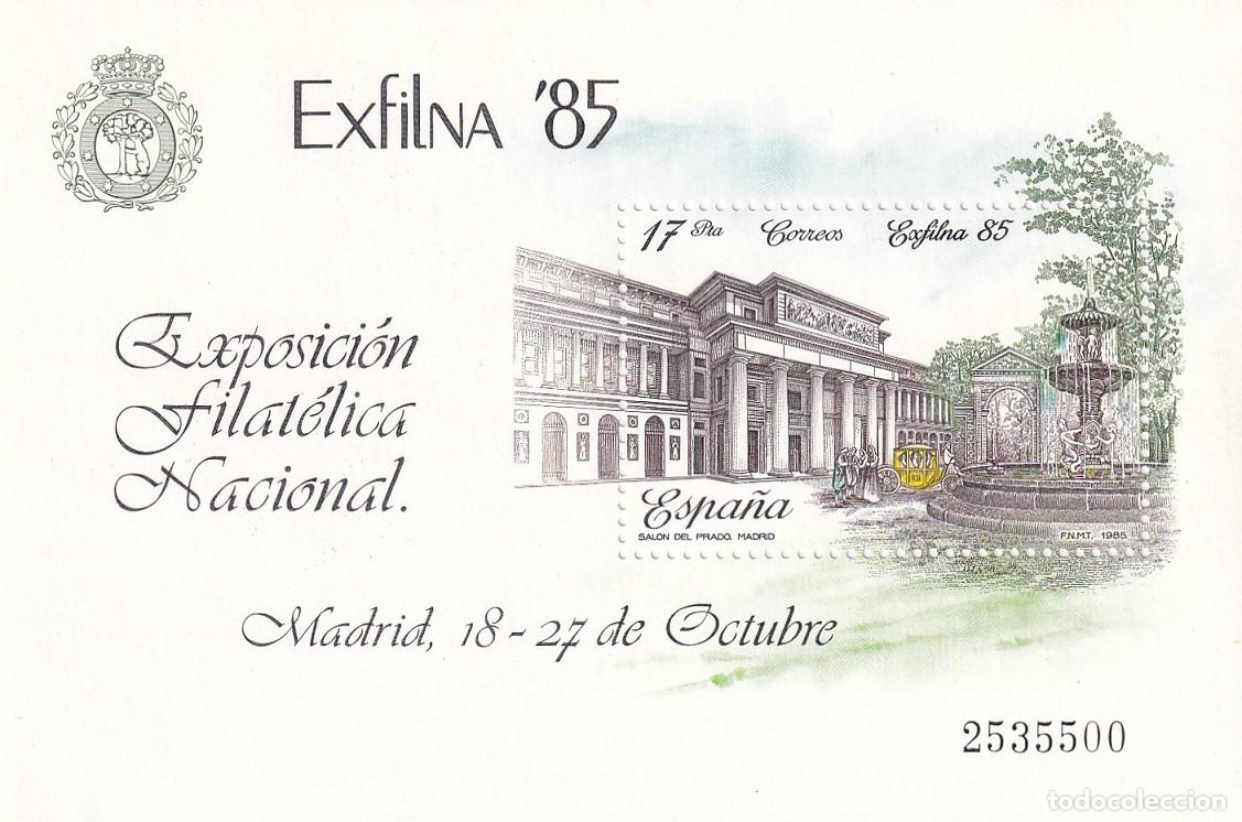 Francobolli: HB Espa&ntilde;a 1985 - Exfilna 85 Exposici&oacute;n Filat&eacute;lica Nacional - Edifil 2814 - Madrid Sal&oacute;n del Prado