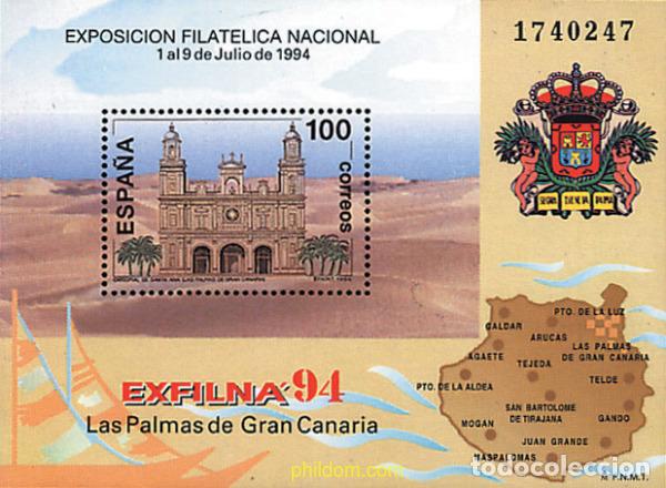 Sellos: 85947 MNH ESPA&Ntilde;A 1994 EXFILNA 94. EXPOSICION FILATELICA NACIONAL