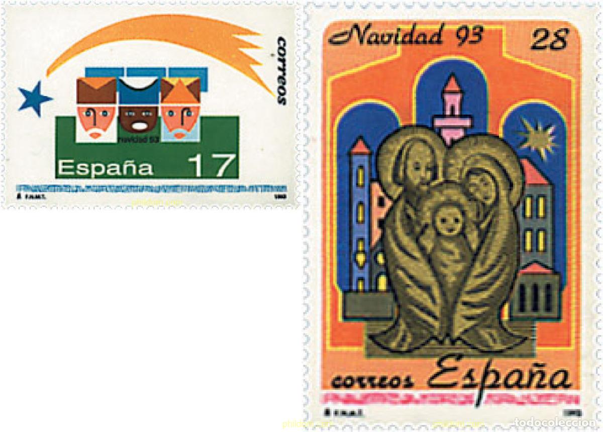Timbres: 85449 MNH ESPA&Ntilde;A 1993 NAVIDAD
