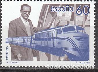 Timbres: EDIFIL 3348, Tren Talgo, centenario de Goicoechea, su inventor, nuevo ***