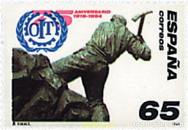 Timbres: 85454 MNH ESPA&Ntilde;A 1994 75 ANIVERSARIO DE LA CREACION DE LA OFICINA INTERNACIONAL DE TRABAJO
