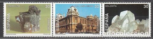 Timbres: Edifil 3343/5, minerales de Espa&ntilde;a, nuevo *** en triptico (serie completa)