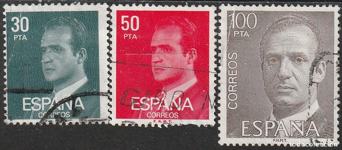 Sellos: Espa&ntilde;a 1981 Edifil 2600-1-5 Sellos &ordm; Personajes Retrato Rey Juan Carlos I Efigie del Rey Michel 2490