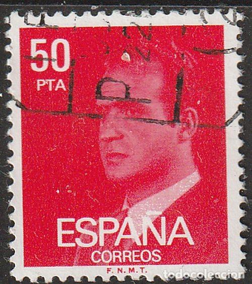 Sellos: Espa&ntilde;a 1981 Edifil 2601 Sello &ordm; Personajes Retrato Rey Juan Carlos I Efigie del Rey Michel 2513x