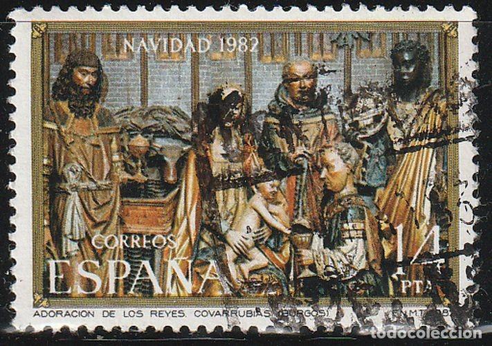 Sellos: Espa&ntilde;a 1982 Edifil 2681 Sello &ordm; Navidad La Adoracion de los Reyes Magos Real Colegiata de Covarrubia