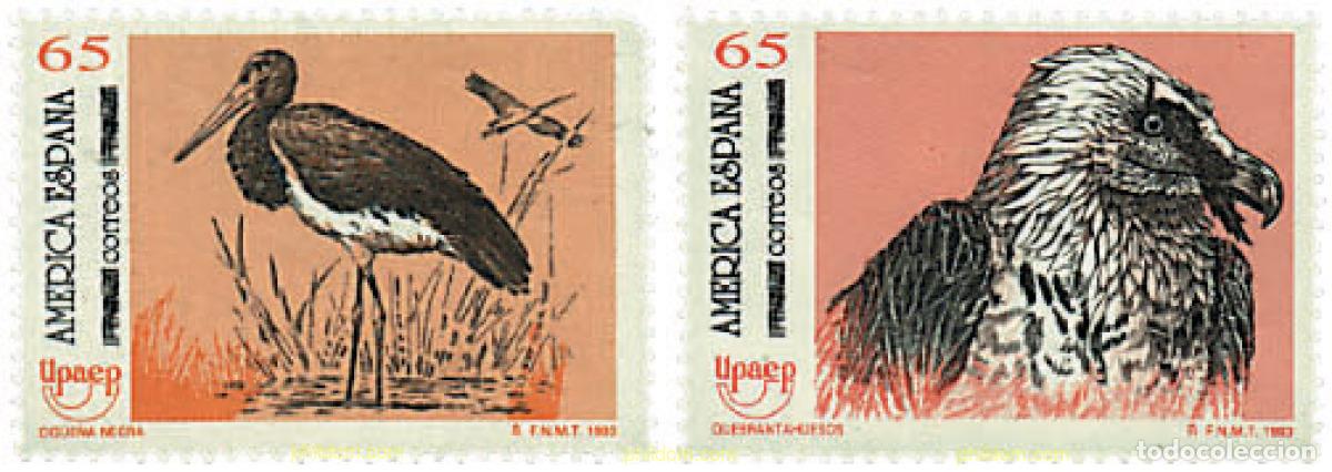 Sellos: 85447 MNH ESPA&Ntilde;A 1993 AMERICA-UPAEP 1993 - FAUNA EN VIA DE EXTINCION