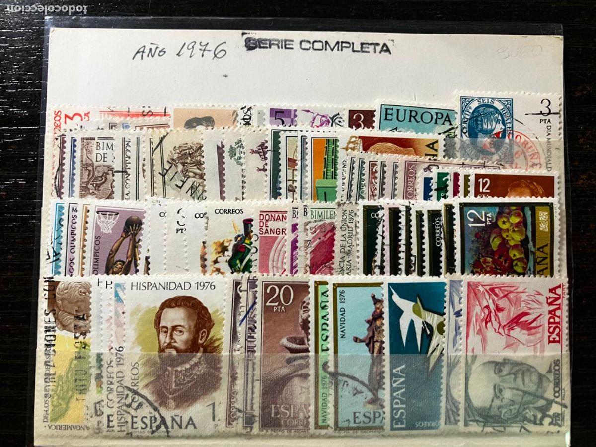Sellos: Sellos Espa&ntilde;a - A&ntilde;o 1976 - Completo sellos usados con matasello de primera calidad