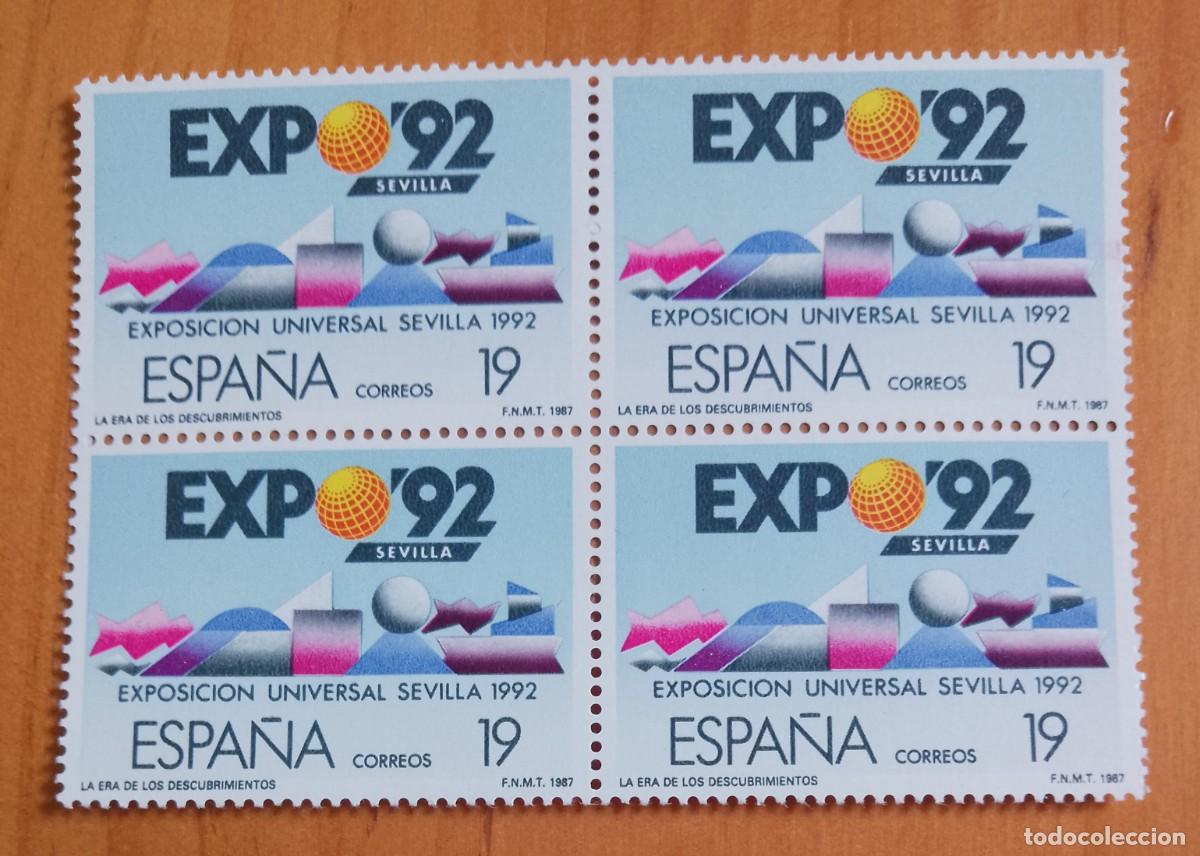 Sellos: ESPA&Ntilde;A - V/F 20 - TIRA NUEVA - A&Ntilde;O 1987, EDIFIL 2875 - EXPOSICI&Oacute;N UNIVERSAL SEVILLA 1992