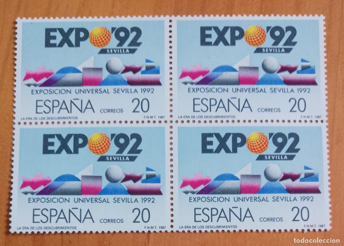 Sellos: ESPA&Ntilde;A - V/F 20 - TIRA NUEVA - A&Ntilde;O 1987, EDIFIL 2875 - EXPOSICI&Oacute;N UNIVERSAL SEVILLA 1992