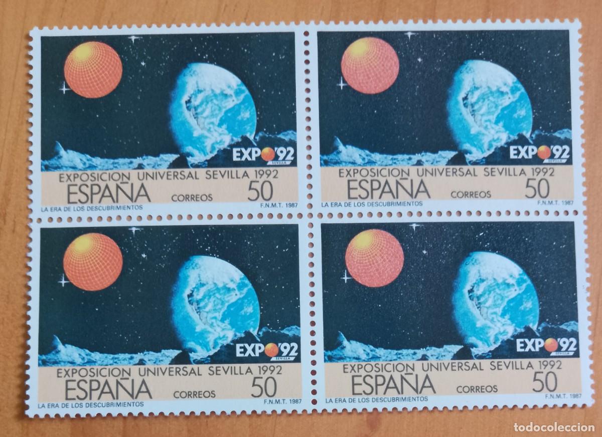 Sellos: ESPA&Ntilde;A - V/F 50 - TIRA NUEVA - A&Ntilde;O 1987, EDIFIL 2876 - EXPOSICI&Oacute;N UNIVERSAL SEVILLA 1992