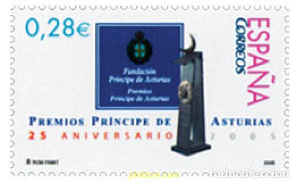 Sellos: 160751 MNH ESPA&Ntilde;A 2005 25 ANIVERSARIO DE LOS PREMIOS PRINCIPE DE ASTURIAS