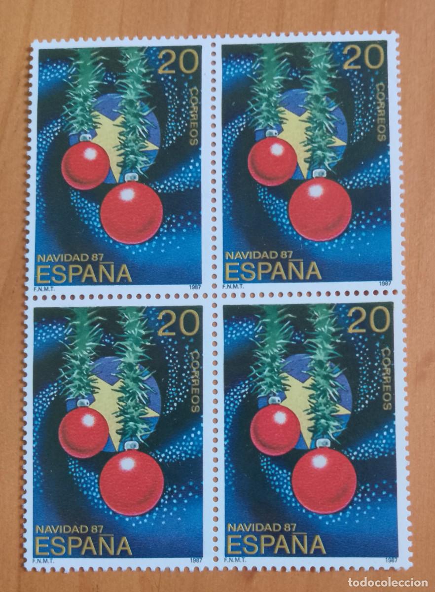 Sellos: ESPA&Ntilde;A - V/F 20 - TIRA NUEVA - A&Ntilde;O 1987, EDIFIL 2925 - NAVIDAD 1987, ADORNOS NAVIDE&Ntilde;OS