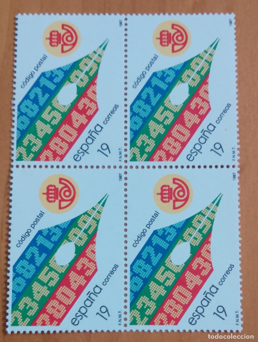 Sellos: ESPA&Ntilde;A - V/F, 19 - TIRA NUEVA - A&Ntilde;O 1987 - EDIFIL 2906 - C&Oacute;DIGO POSTAL
