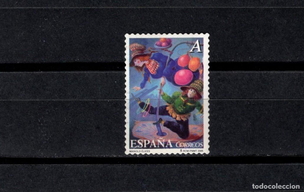 Sellos: Sello usado. El Circo. Hermanos Tonys. Obra de Manolo Elices. 3 Enero 2005. Edifil 4138.
