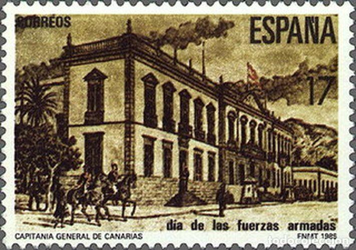 Francobolli: Espa&ntilde;a 1986 Edifil 2849 Sello ** Dia Fuerzas Armadas Capitan&iacute;a General de Canarias Michel 2729