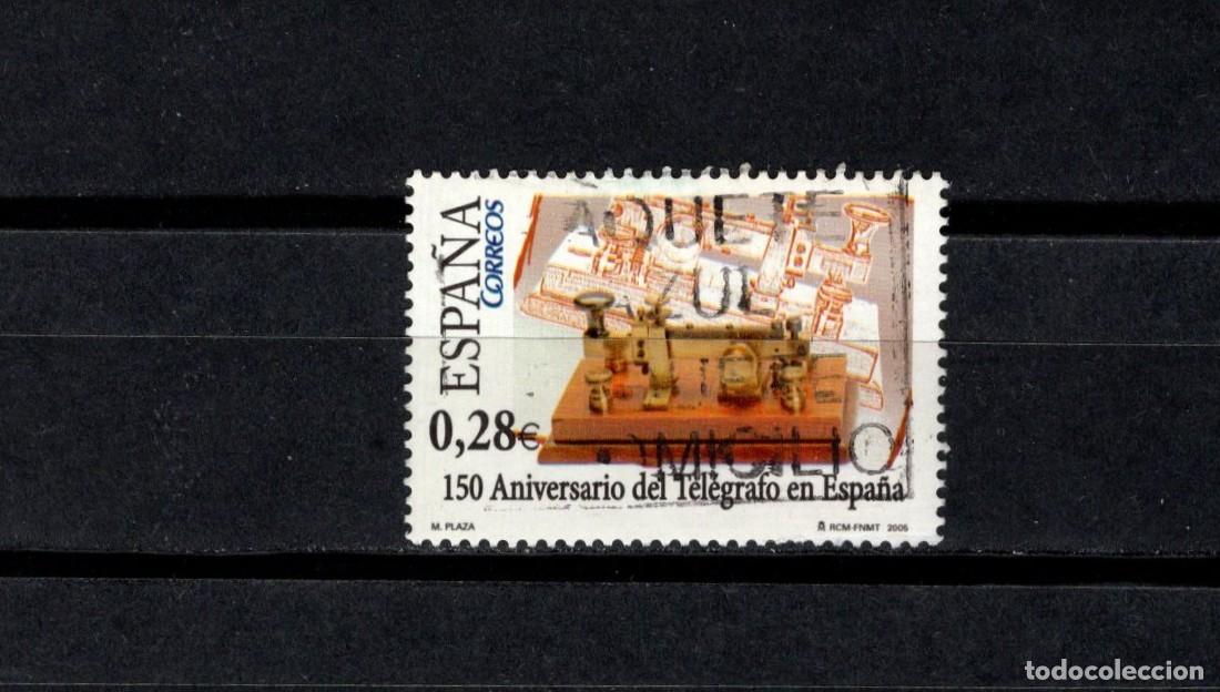 Sellos: Sello usado. 150 Aniversario del Tel&eacute;grafo en Espa&ntilde;a. 26 de Abril de 2005. Edifil 4162.