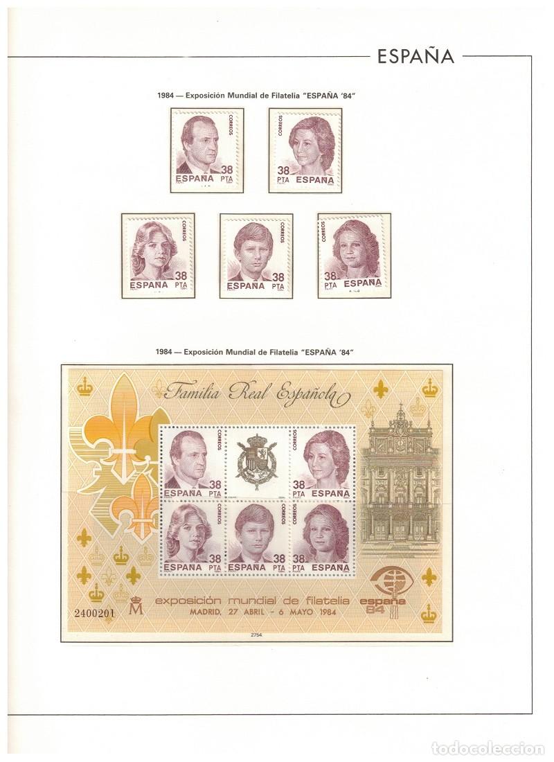 Sellos: ESPA&Ntilde;A. A&Ntilde;O 1984 / 1988 COLECCI&Oacute;N COMPLETA DE SELLOS, HOJAS BLOQUES Y CARNET.