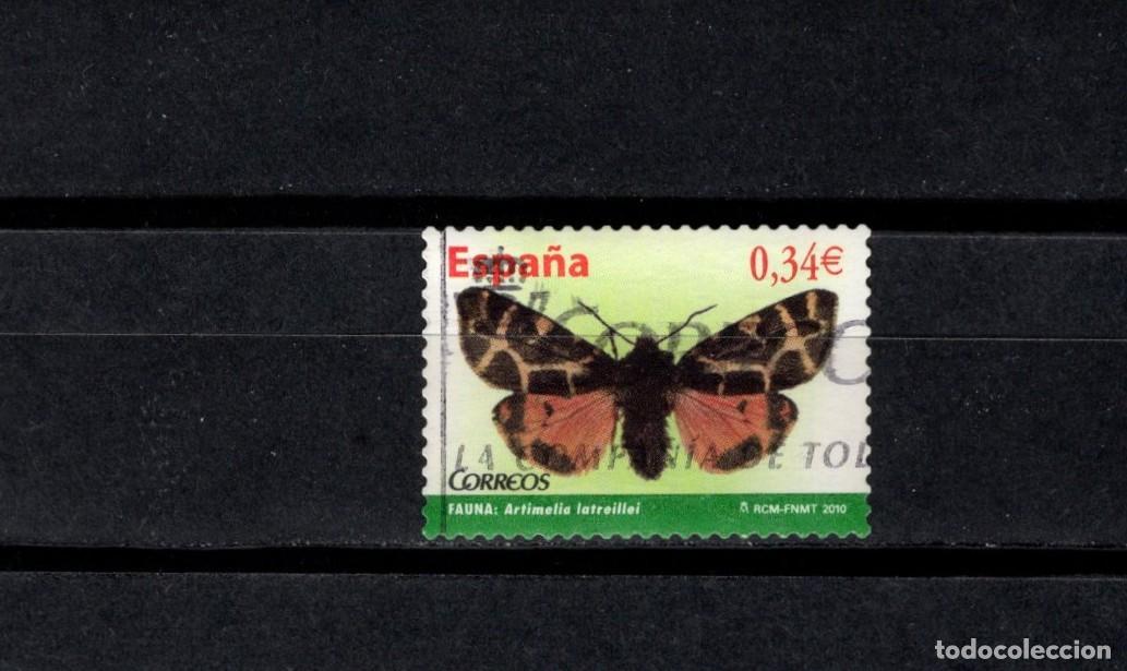 Sellos: Sello usado. Autoadhesivo. Flora. Mariposa. 20 Enero 2010. Edifil 4533.