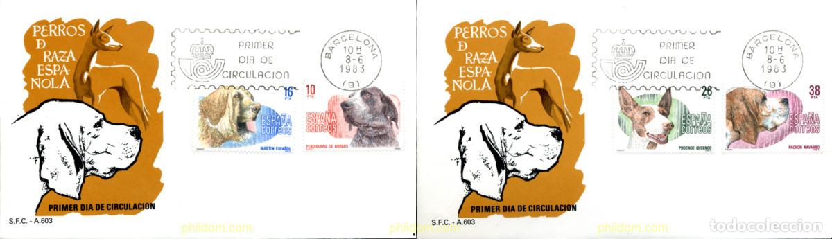 Francobolli: 261381 MNH ESPA&Ntilde;A 1983 PERROS DE RAZAS ESPA&Ntilde;OLAS