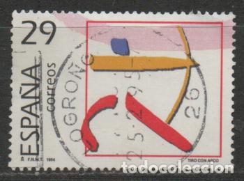 Sellos: EDIFIL N&ordm; 3333, TIRO CON ARCO, OLIMPICOS DE ORO, USADO