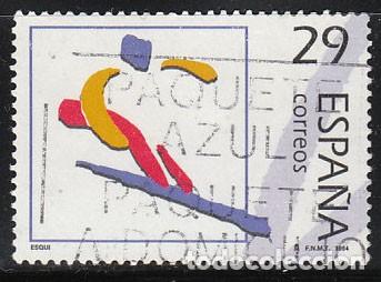 Sellos: EDIFIL N&ordm; 3327, ESQUI, OLIMPICOS DE ORO, USADO