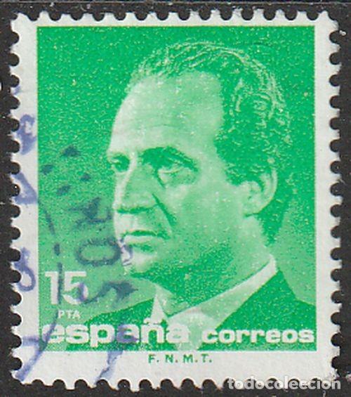Sellos: Espa&ntilde;a 1989 Edifil 3004 Sello &ordm; Personajes Retrato Rey Juan Carlos I Efigie del Rey Michel 2891