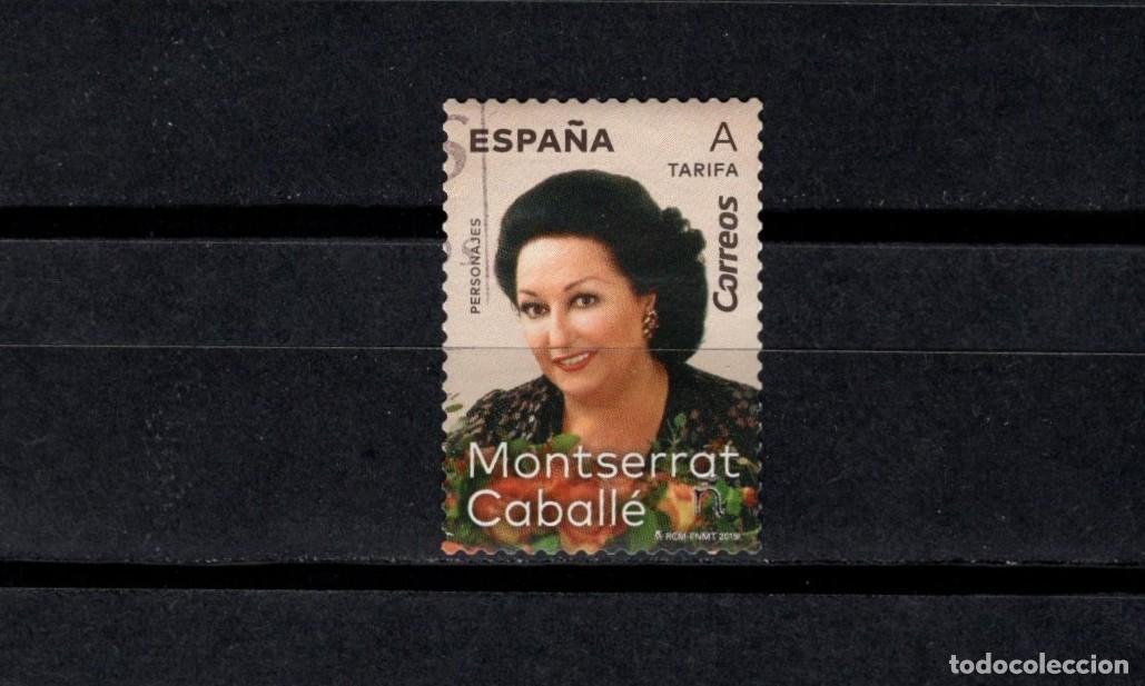 Sellos: Sello usado. Personajes. Montserrat Caball&eacute;. 31 Mayo 2019. Edifil 5320.