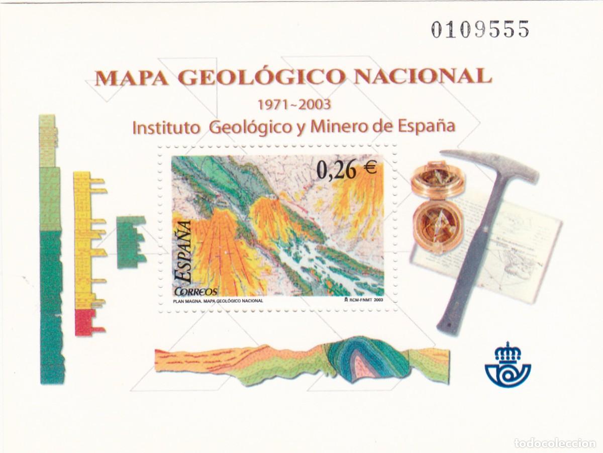 Stamps: SELLOS 2002 - Mapa Geol&oacute;gico Plan Magna- 4036 - hojita (NUEVOS)