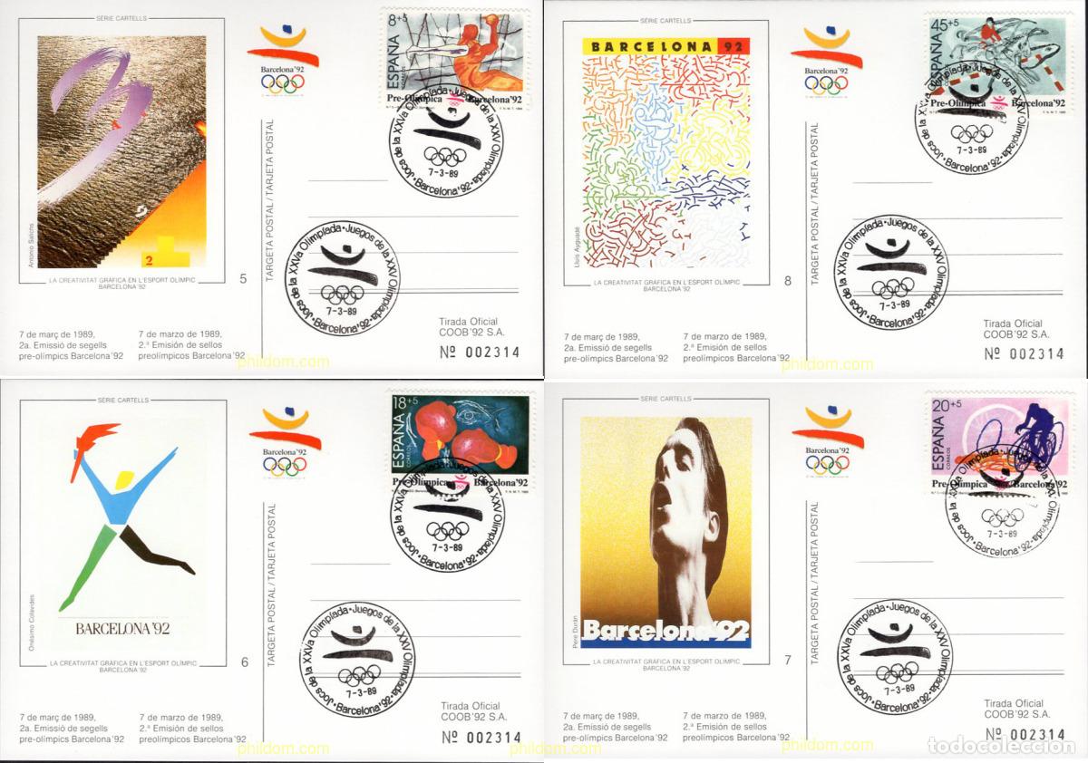 Sellos: 632429 MNH ESPA&Ntilde;A 1989 25 JUEGOS OLIMPICOS VERANO BARCELONA 1992