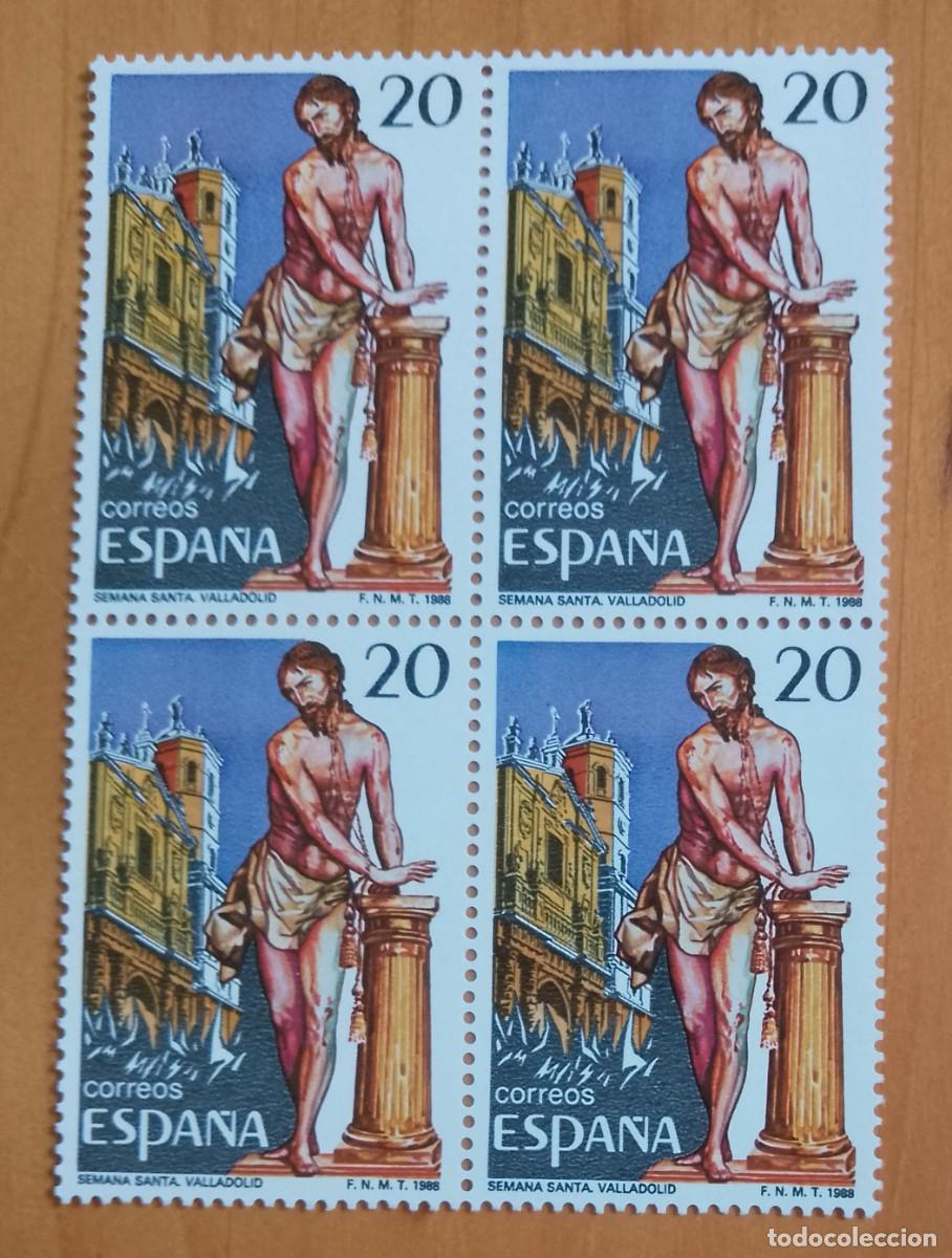 Sellos: ESPA&Ntilde;A - V/F 20 - TIRA NUEVA - A&Ntilde;O 1988 - EDIFIL 2933 - SEMANA SANTA, VALLADOLID