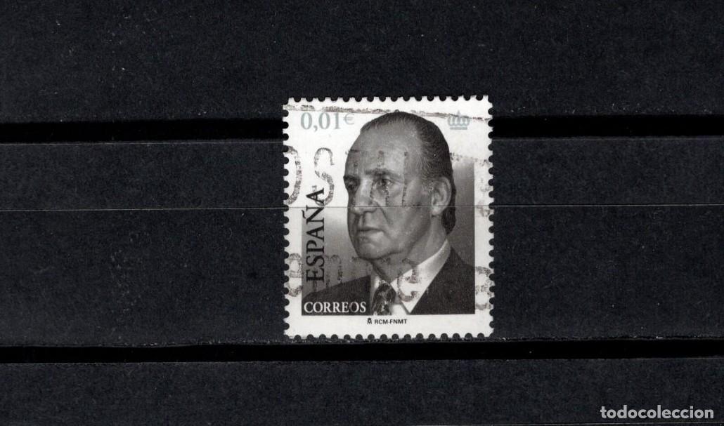 Sellos: Sello usado. Serie B&aacute;sica Rey Juan Carlos. Sello de 0.01 euro. 2 Enero 2008. Edifil 4360.