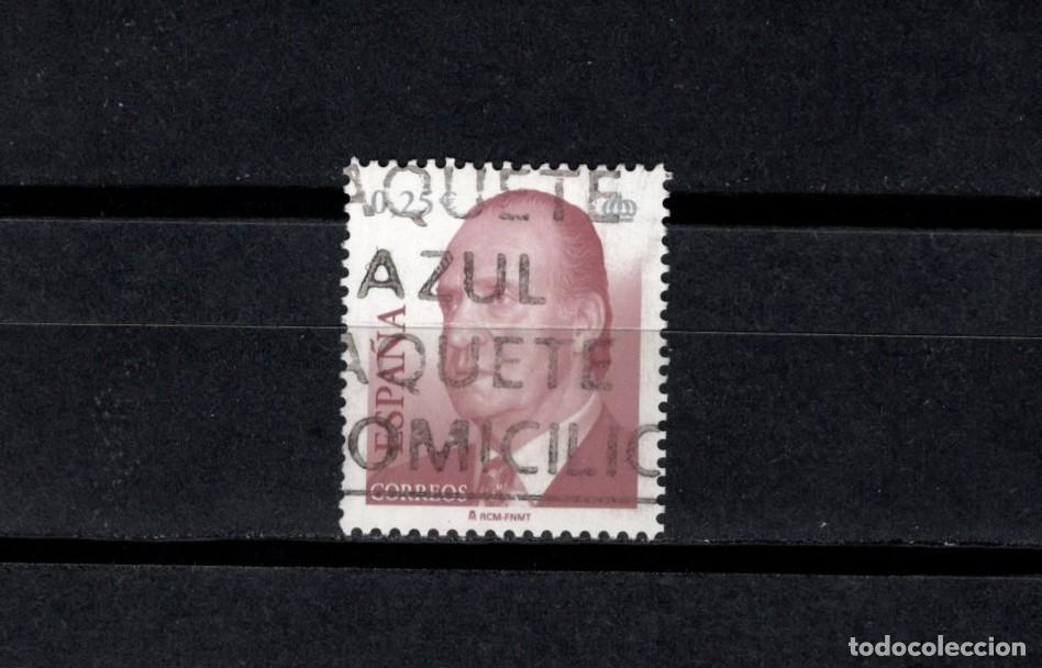 Stamps: Sello usado. Serie B&aacute;sica Rey Juan Carlos. Sello de 0.25 euros. 2 de Enero de 2002. Edifil 3860.