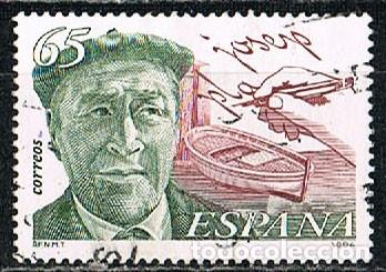 Sellos: EDIFIL 3297, JOSEP PLA, ESCRITOR, USADO