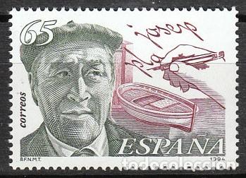 Sellos: EDIFIL 3297, JOSEP PLA, ESCRITOR, NUEVO **