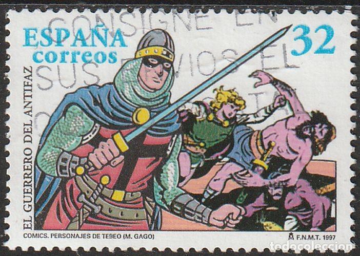 Selos: Espa&ntilde;a 1997 Edifil 3487 Sello &ordm; Comics Personajes Tebeo El Guerrero del Antifaz de Manuel Gago