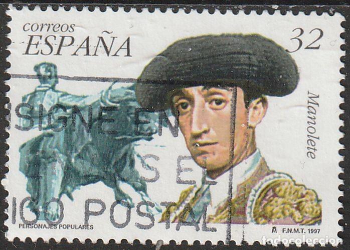 Selos: Espa&ntilde;a 1997 Edifil 3488 Sello &ordm; Personajes Famosos Torero &rdquo;Manolete&rdquo; Manuel Rodriguez Sanchez