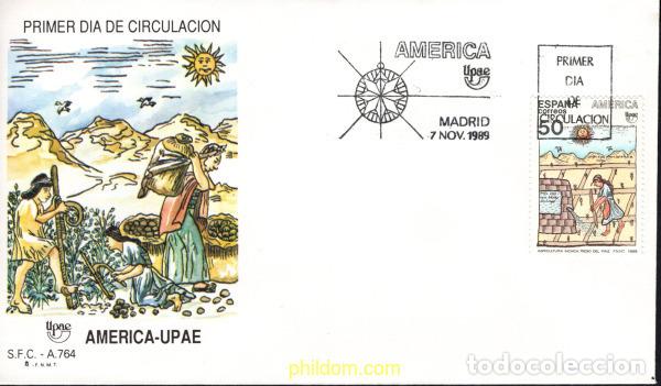 Sellos: 683185 MNH ESPA&Ntilde;A 1989 AMERICA-UPAEP 1989 - PUEBLOS PRECOLOMBIANOS, USOS Y COSTUMBRES