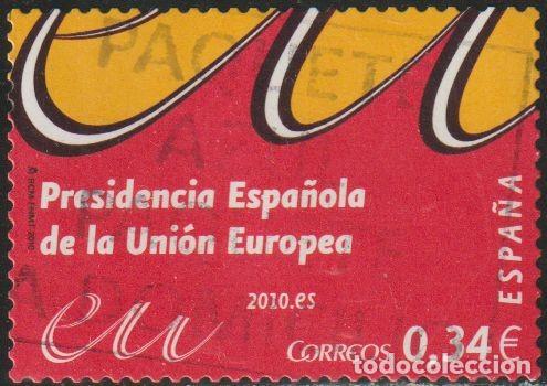 Sellos: Espa&ntilde;a 2010 Edifil 4547 Sello &ordm; Presidencia Espa&ntilde;ola de la Union Europea Michel 4487 Yvert 4192